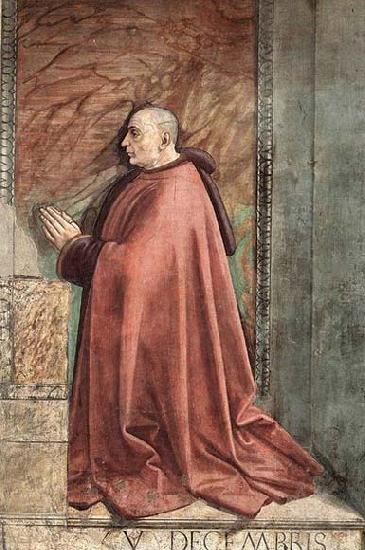 GHIRLANDAIO, Domenico Portrait of the Donor Francesco Sassetti oil painting picture